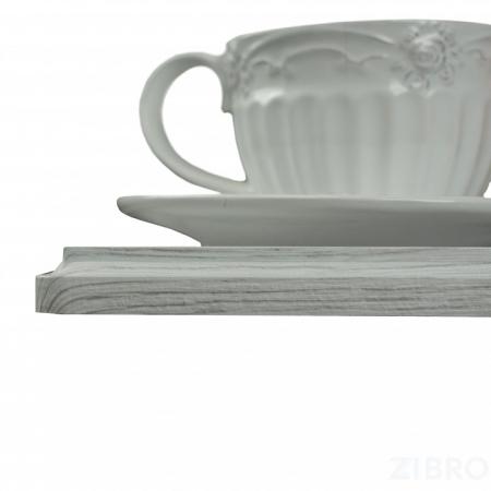 Стол сервировочный Оди белый, дуб дымчатый, металлик ML_4630216192334