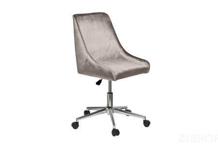 GY-Z020KRES-TS Кресло офисное серый велюр/хром 47*60*91см