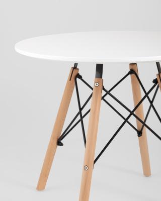 Комплект мебели детский стол Eames белый, 2 желтых стульчика