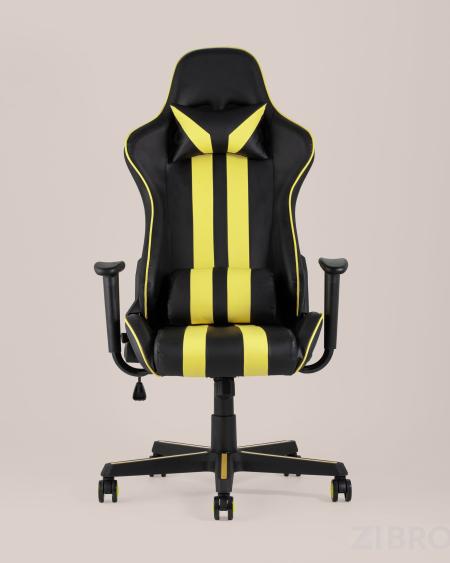 Игровое кресло компьютерное TopChairs Camaro желтое геймерское