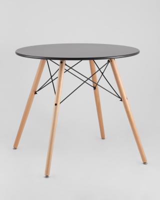 Eames D80 черный, 2 стула Eames DSW белые