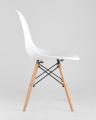 Eames D80 черный, 2 стула Eames DSW белые