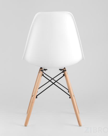 Eames D80 черный, 2 стула Eames DSW белые