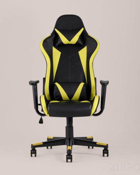 Игровое кресло компьютерное TopChairs Gallardo желтое геймерское
