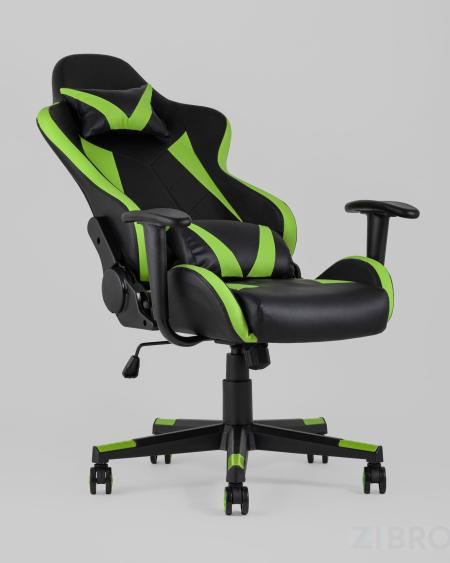Игровое кресло компьютерное TopChairs Gallardo зеленое геймерское