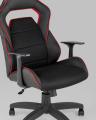 Игровое кресло компьютерное TopChairs Meteor черное геймерское