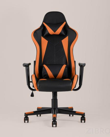 Игровое кресло компьютерное TopChairs Gallardo оранжевое геймерское