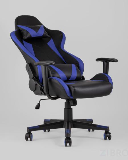 Игровое кресло компьютерное TopChairs Gallardo синее геймерское