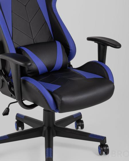 Игровое кресло компьютерное TopChairs Gallardo синее геймерское