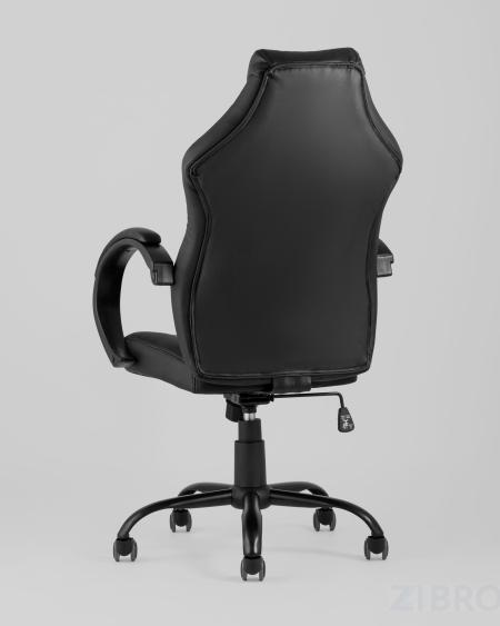 Игровое кресло компьютерное TopChairs Racer Midi черное геймерское