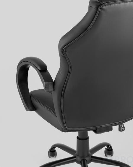 Игровое кресло компьютерное TopChairs Racer Midi черное геймерское