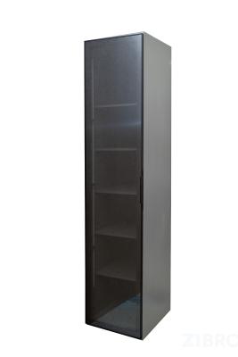 GD-10014-6 Шкаф Alto пенал c полками,цвет серый Кобальт, дверце стекло(тонир) 50*57*228.5см