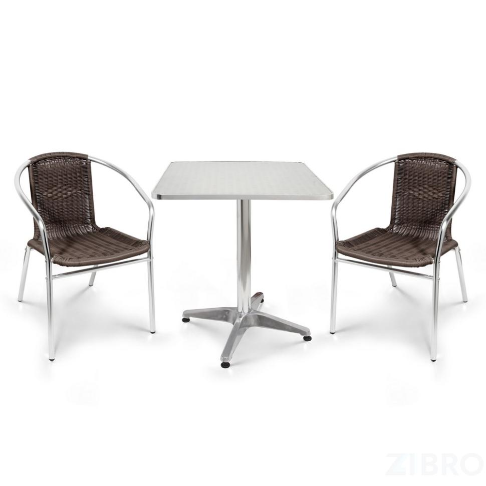 Комплект мебели LFT-3099B/T3125-60x60 Brown (2+1)