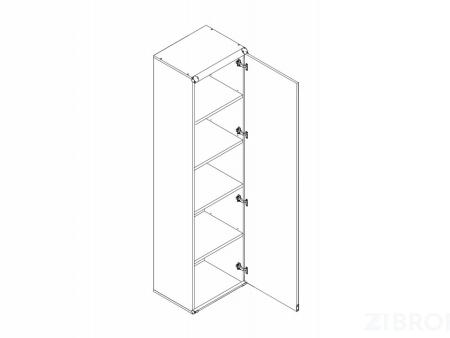 Шкаф для белья Индиана JREG1D сосна каньон BRW_70002783